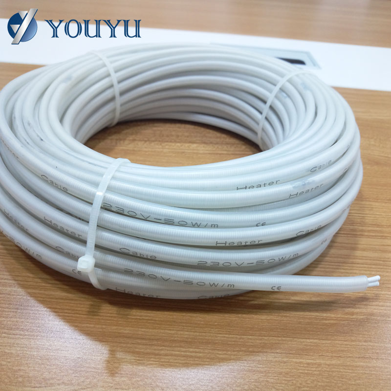 36V～240V 40W/M Silicone Rubber Heating Cable