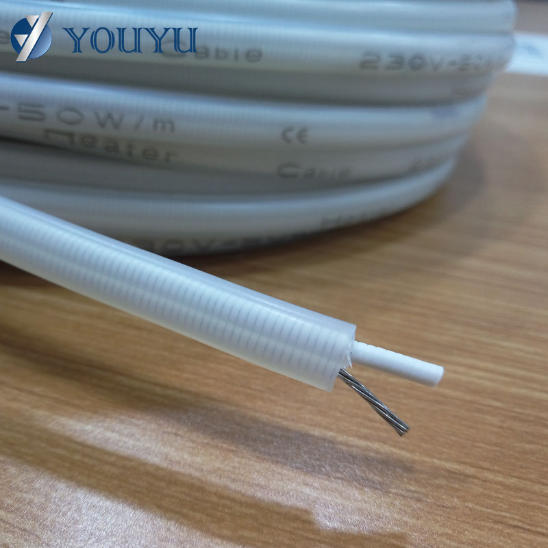 220~240V 40W/M Antifreeze Silicone Heating Cable For Drainlines