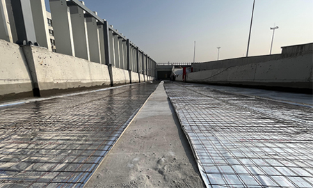 Parking Ramp Snow Melting System