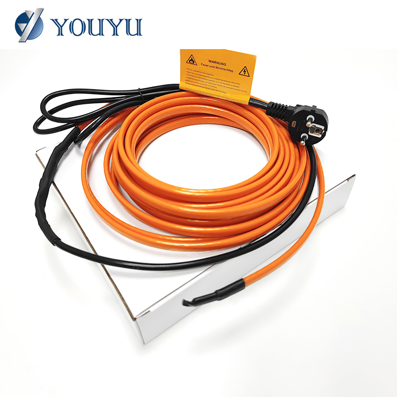 Pipe Freeze Protection Self Regulating Heating Cable Self-regulating Heating Cable for Pipe Freeze Protection with Plug