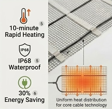 Premium Electric Floor Heating Mats for Warm & Comfortable Floors