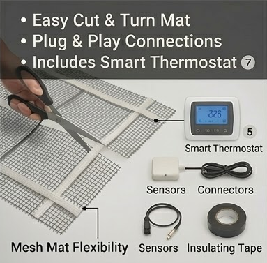 Premium Electric Floor Heating Mats for Warm & Comfortable Floors