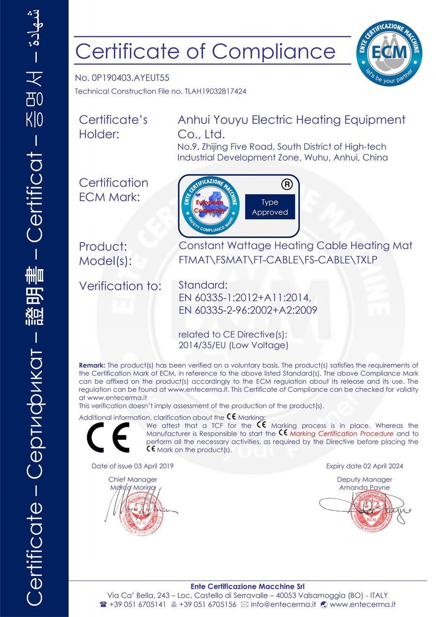 CE Certificate